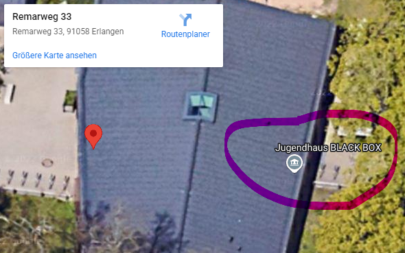 Eingang Remarweg 33 Erlangen